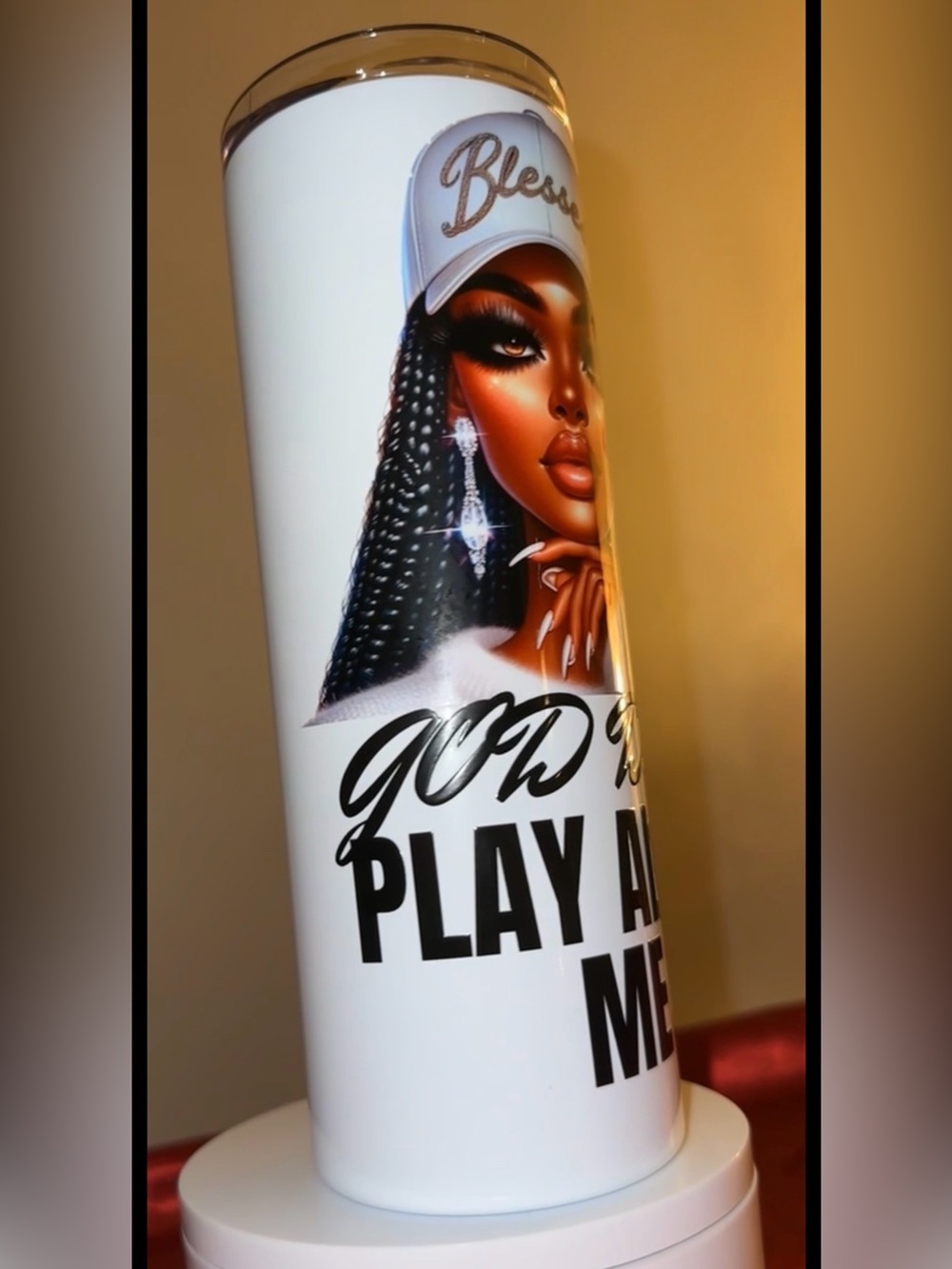 Blessed Graphic Tumbler | Glam Boss Babe Cup | 20oz Skinny Tumbler
